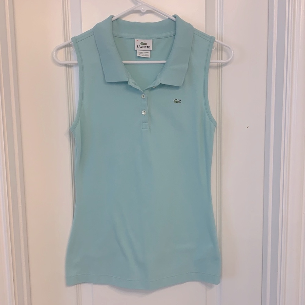 Sleeveless Lacoste polo shirt